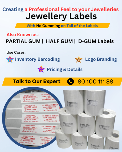 Half Gum Jewellery Labels